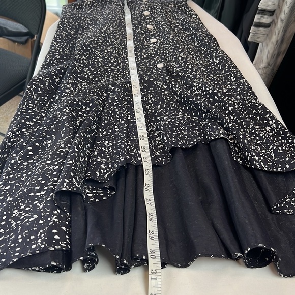 Milanzo Y2K 90s fitted hi-lo Ruffle dress. Gwen Stefani video look a like - Picture 12 of 15